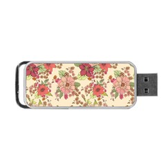 Vintage Garden Flowers Portable Usb Flash (two Sides) by goljakoff