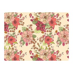 Vintage Garden Flowers Double Sided Flano Blanket (mini)  by goljakoff