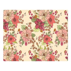 Vintage Garden Flowers Double Sided Flano Blanket (large)  by goljakoff