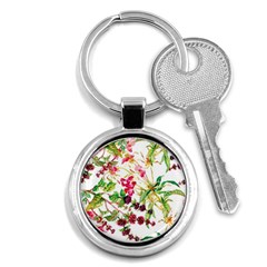 Spring Flowers Key Chain (round) by goljakoff