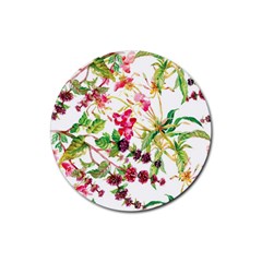 Spring Flowers Rubber Coaster (round)  by goljakoff