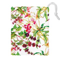 Spring Flowers Drawstring Pouch (4xl) by goljakoff