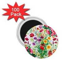 Summer Flowers 1 75  Magnets (100 Pack)  by goljakoff