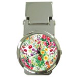 Summer flowers Money Clip Watches Front