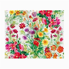 Summer Flowers Small Glasses Cloth (2 Sides) by goljakoff