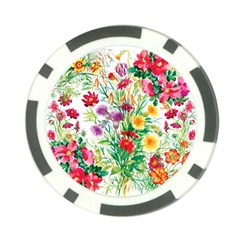 Summer Flowers Poker Chip Card Guard (10 Pack) by goljakoff