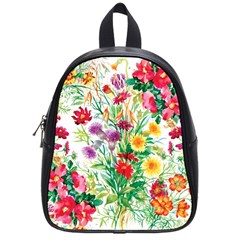 Summer Flowers School Bag (small) by goljakoff