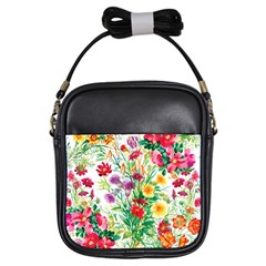 Summer Flowers Girls Sling Bag by goljakoff