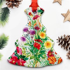 Summer Flowers Christmas Tree Ornament (two Sides) by goljakoff