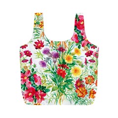 Summer Flowers Full Print Recycle Bag (m) by goljakoff