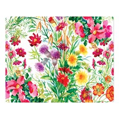 Summer Flowers Double Sided Flano Blanket (large) 