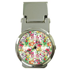 Summer flowers pattern Money Clip Watches