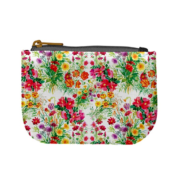 Summer flowers pattern Mini Coin Purse