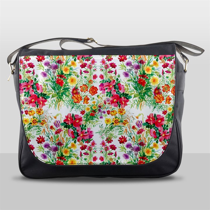 Summer flowers pattern Messenger Bag