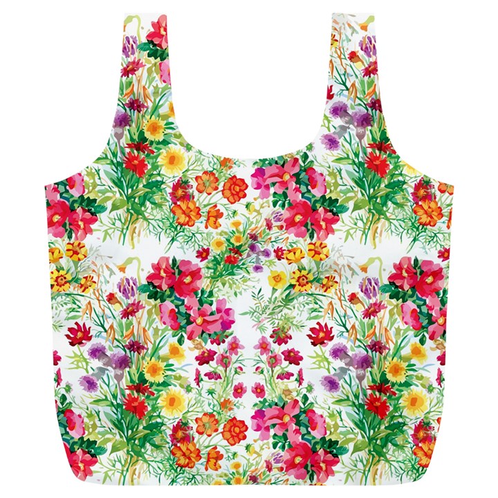 Summer flowers pattern Full Print Recycle Bag (XL)