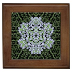 Calm In The Flower Forest Of Tranquility Ornate Mandala Framed Tile by pepitasart