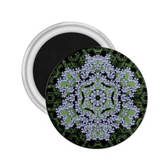 Calm In The Flower Forest Of Tranquility Ornate Mandala 2 25  Magnets by pepitasart