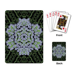 Calm In The Flower Forest Of Tranquility Ornate Mandala Playing Cards Single Design (rectangle) by pepitasart