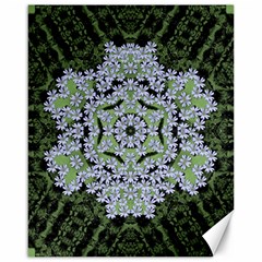 Calm In The Flower Forest Of Tranquility Ornate Mandala Canvas 16  X 20  by pepitasart