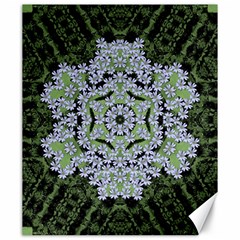 Calm In The Flower Forest Of Tranquility Ornate Mandala Canvas 20  X 24  by pepitasart