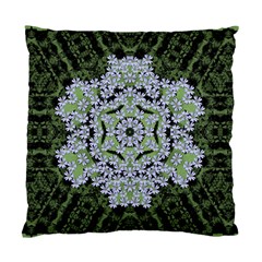 Calm In The Flower Forest Of Tranquility Ornate Mandala Standard Cushion Case (one Side) by pepitasart