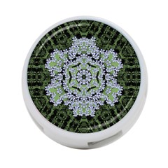 Calm In The Flower Forest Of Tranquility Ornate Mandala 4-port Usb Hub (one Side) by pepitasart