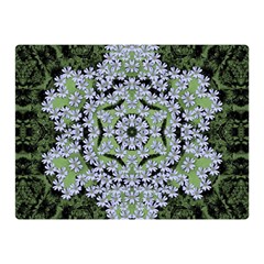 Calm In The Flower Forest Of Tranquility Ornate Mandala Double Sided Flano Blanket (mini)  by pepitasart