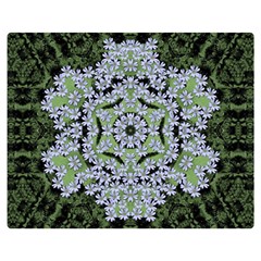 Calm In The Flower Forest Of Tranquility Ornate Mandala Double Sided Flano Blanket (medium)  by pepitasart