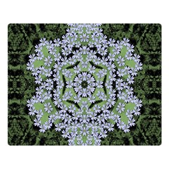 Calm In The Flower Forest Of Tranquility Ornate Mandala Double Sided Flano Blanket (large)  by pepitasart