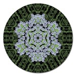 Calm In The Flower Forest Of Tranquility Ornate Mandala Magnet 5  (Round) Front