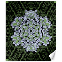 Calm In The Flower Forest Of Tranquility Ornate Mandala Canvas 8  X 10  by pepitasart