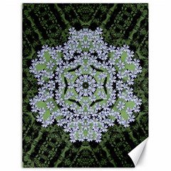 Calm In The Flower Forest Of Tranquility Ornate Mandala Canvas 18  X 24  by pepitasart