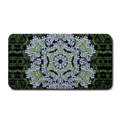 Calm In The Flower Forest Of Tranquility Ornate Mandala Medium Bar Mats by pepitasart