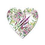 Flowers Heart Magnet Front