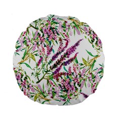 Flowers Standard 15  Premium Flano Round Cushions by goljakoff