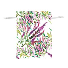 Flowers Lightweight Drawstring Pouch (l) by goljakoff