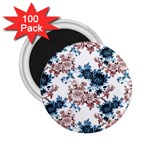 Blue and rose flowers 2.25  Magnets (100 pack)  Front