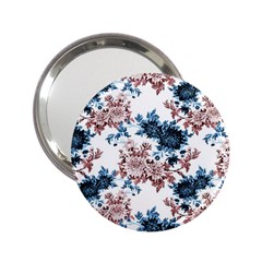 Blue And Rose Flowers 2 25  Handbag Mirrors by goljakoff