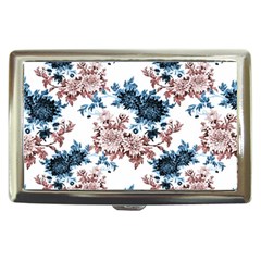 Blue And Rose Flowers Cigarette Money Case by goljakoff