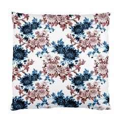 Blue And Rose Flowers Standard Cushion Case (one Side) by goljakoff