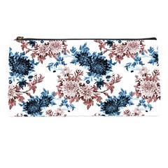 Blue And Rose Flowers Pencil Case by goljakoff