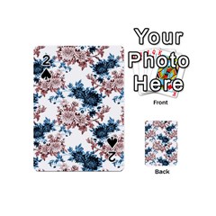 Blue And Rose Flowers Playing Cards 54 Designs (mini) by goljakoff