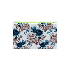 Blue And Rose Flowers Cosmetic Bag (xs) by goljakoff