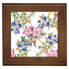 Garden Flowers Framed Tile by goljakoff