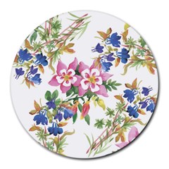 Garden Flowers Round Mousepads by goljakoff