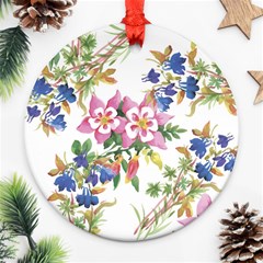 Garden Flowers Ornament (round) by goljakoff