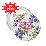 Garden flowers 2.25  Buttons (10 pack)  Front