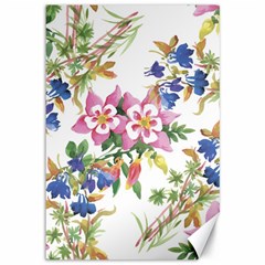 Garden Flowers Canvas 12  X 18  by goljakoff