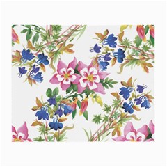 Garden Flowers Small Glasses Cloth (2 Sides) by goljakoff