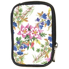 Garden Flowers Compact Camera Leather Case by goljakoff